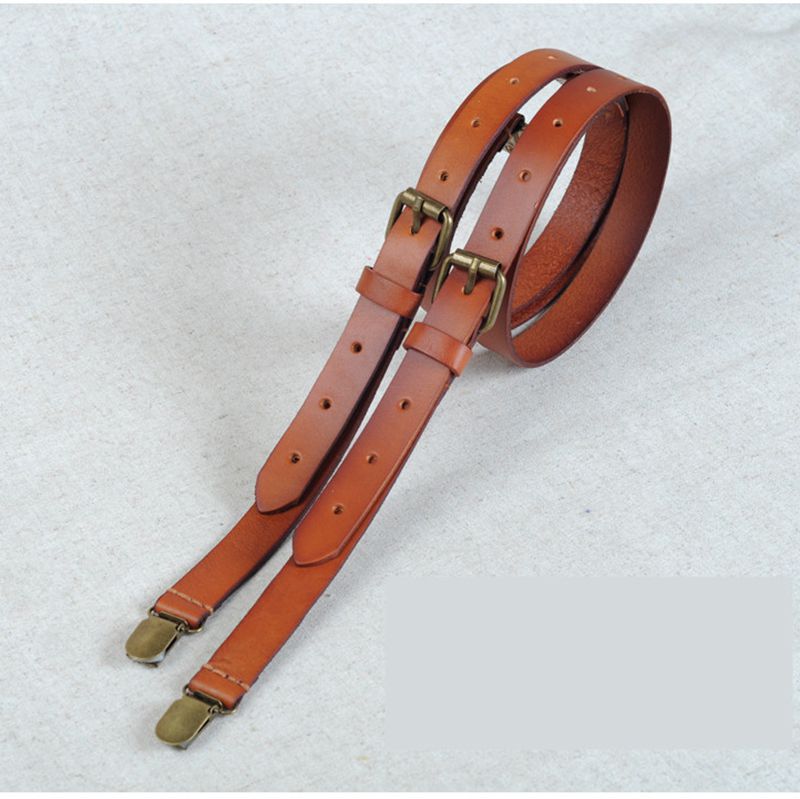 Leather Suspenders,Groomsman Gift,Wedding Suspenders - icambag