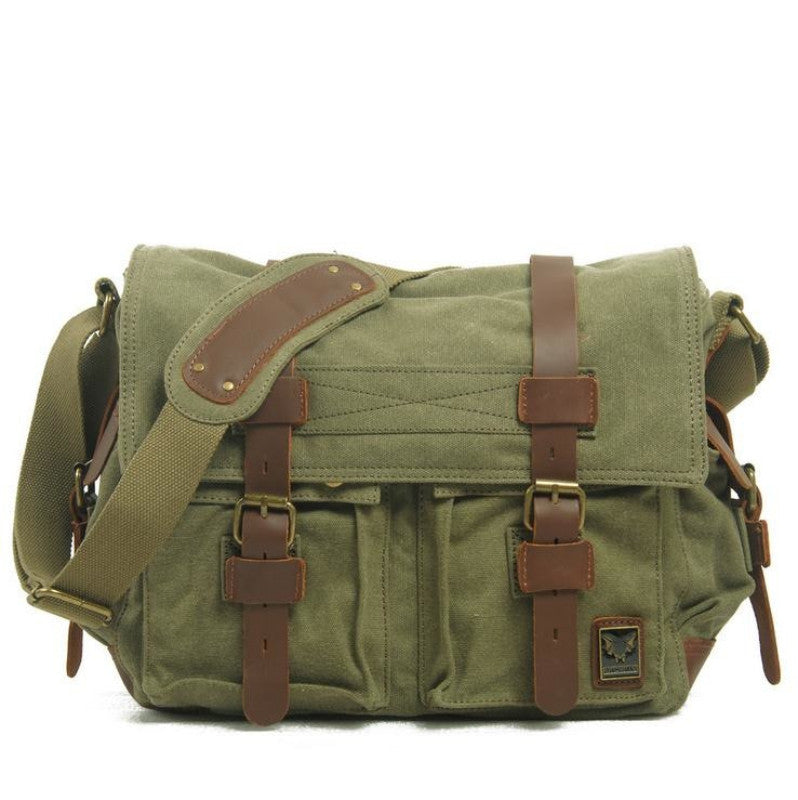 Canvas Army Green DSLR Camera Bag icambag