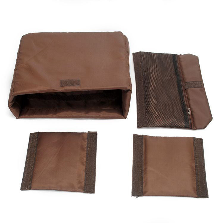 Coffee DSLR Camera Bag Insert One Body Two Lens B37 - icambag