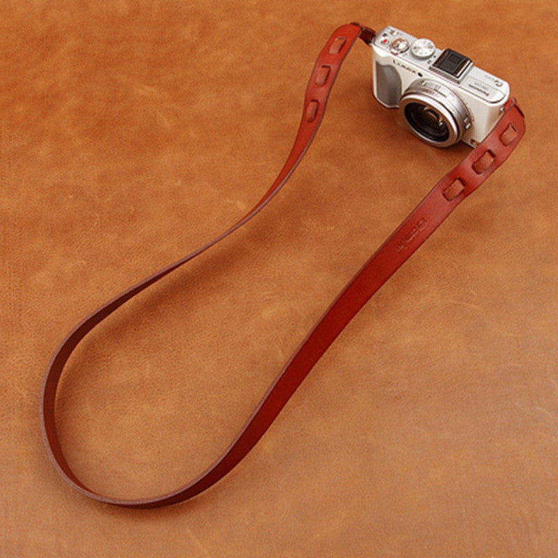 Cowhide Handmade DSLR Leather Camera Strap - CS191 - icambag