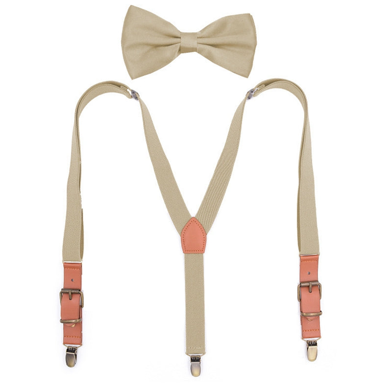 Personalized Groomsman Gifts, Mens Suspenders With Bow Tie,Groomsman Wedding Suspenders, Best Man Gift - icambag