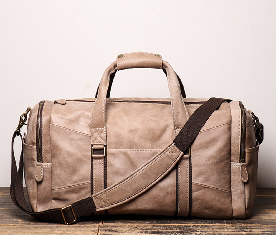 Unique Duffle Bag Vintage Leather Duffle Bag Good Big Size Travel Bag Gym bag Big Space - icambag