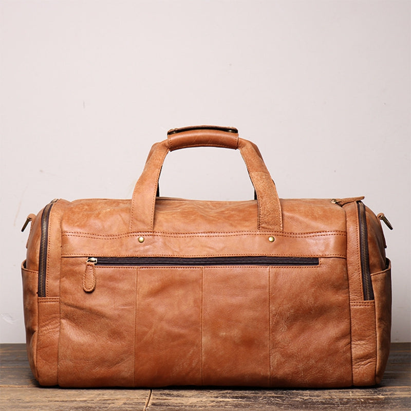 Unique Duffle Bag Vintage Leather Duffle Bag Good Big Size Travel Bag Gym bag Big Space - icambag