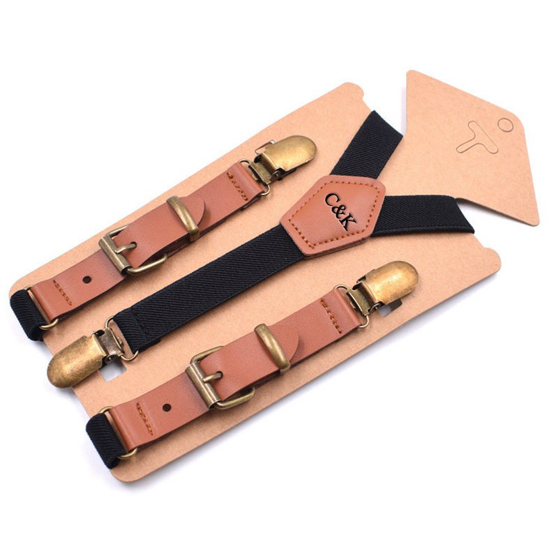 Personalized Groomsman Gifts, Mens Suspenders,Groomsman Wedding Suspenders, Best Man Gift - icambag