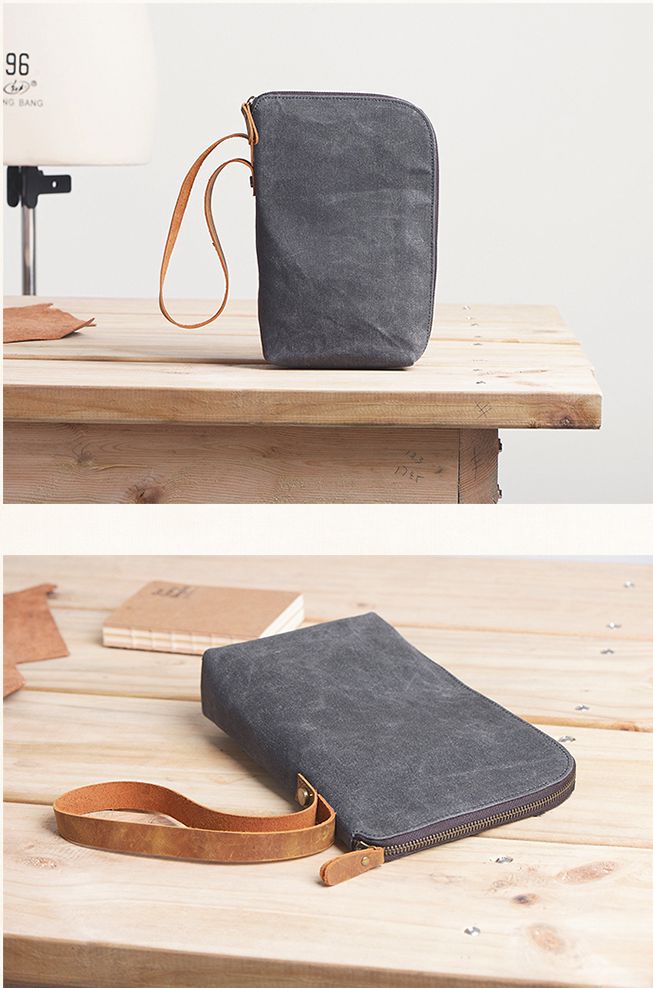 Groomsman’s Gifts Casual Canvas Handmade Men's Handbags - icambag