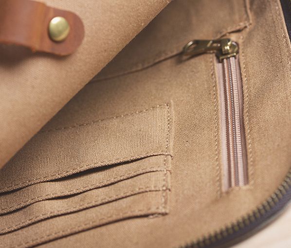 Groomsman’s Gifts Casual Canvas Handmade Men's Handbags - icambag
