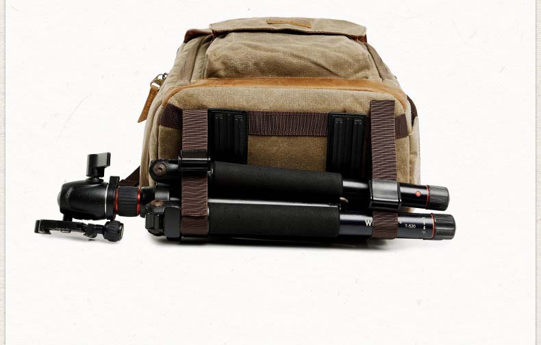 Water Proof Canvas Camera Backpack B12061 - icambag