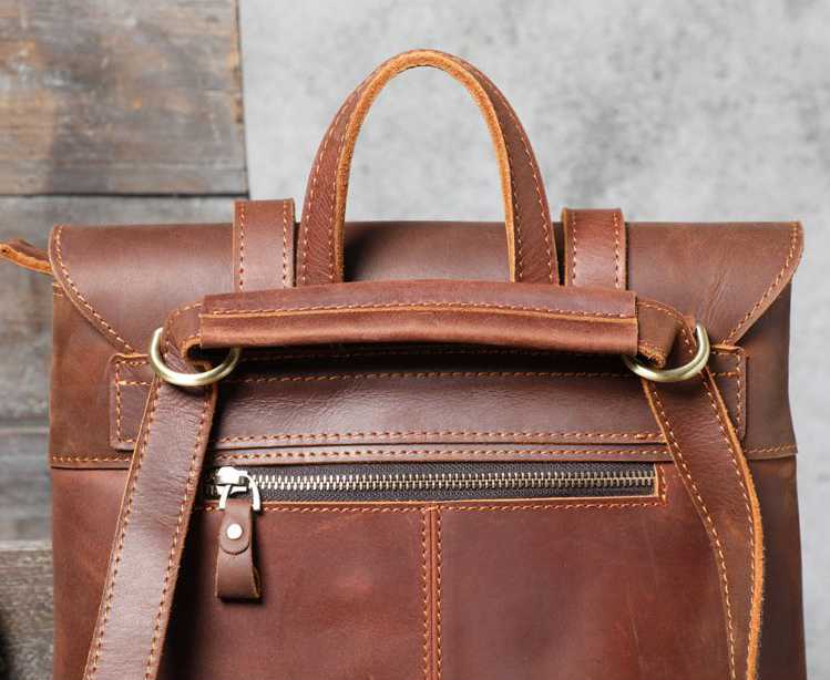 Vintage Leather Backpacks For Men and Women