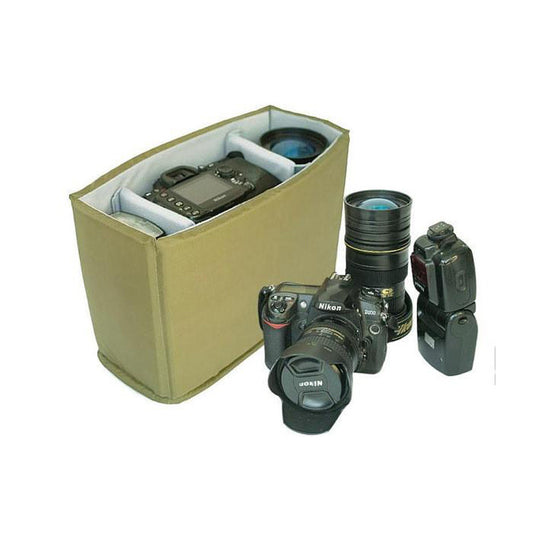 DSLR Camera Bag Insert one body Two Lens B32 - icambag