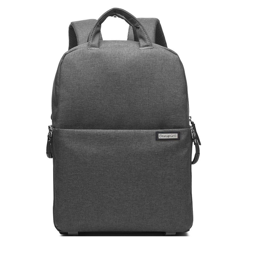 Gray Professional Fashion Multifunction DSLR Camera Bag Waterproof Durable Camera Backpack - icambag