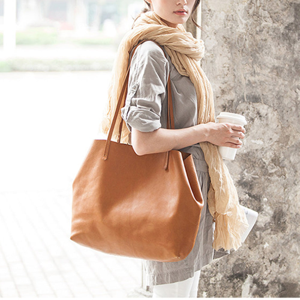 Women's leather tote bag Small tote bag Leather purse Women's tote Leather carryall Leather shopper bag Leather tote - icambag