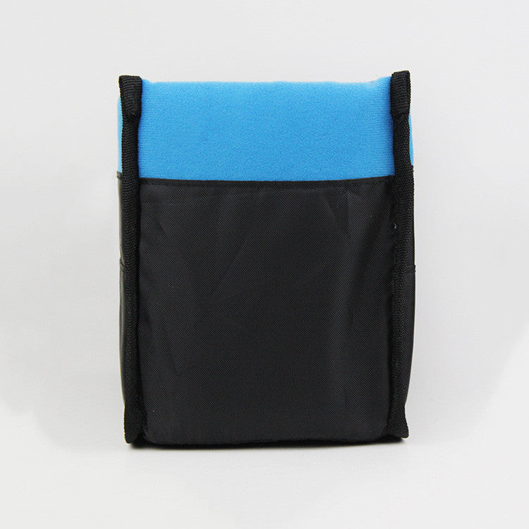 Blue And Black DSLR Camera Bag Insert One body Two Lens B35 - icambag