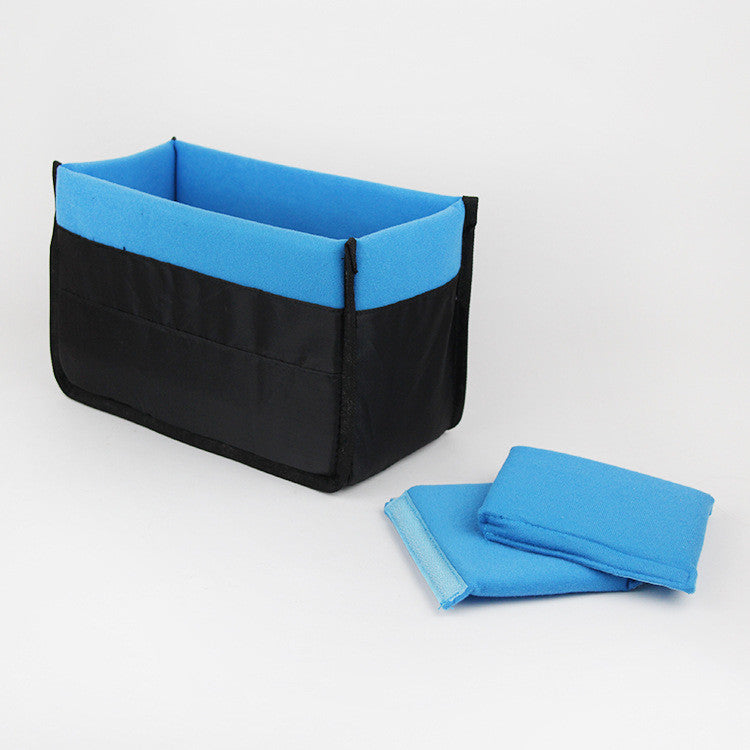 Blue And Black DSLR Camera Bag Insert One body Two Lens B35 - icambag