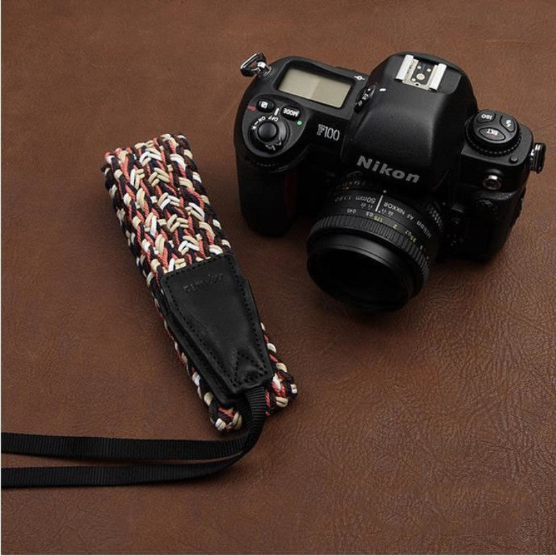 Brown Skin Handmade DSLR Leather Camera Wrist Strap 8789 - icambag