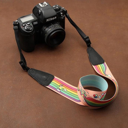 Cartoon Series Color DSLR Strap Handmade Leather Camera Strap 8723 - icambag