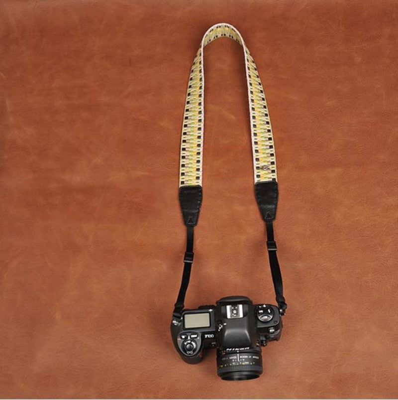 Color Series Weaving Style Strap  Handmade Leather Camera Strap 8291 - icambag