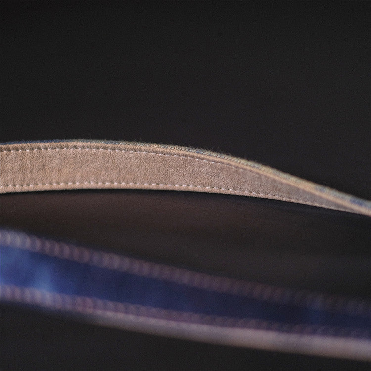 Genuine Leather Cotton Denim DSLR Camera Strap CCS00210 - icambag