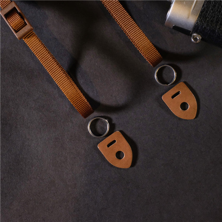 Genuine Leather Cotton Denim DSLR Camera Strap CCS00210 - icambag