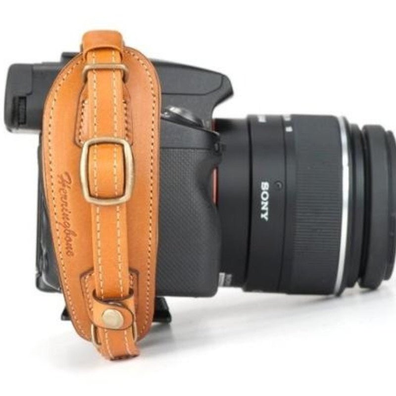 Handmade DSLR Leather Camera Wrist Strap - H110820 - icambag