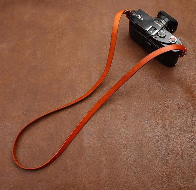 Handmade Leather Camera Strap Brown 3214 - icambag
