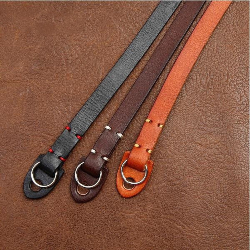 Handmade Leather Camera Strap Brown 3214 - icambag