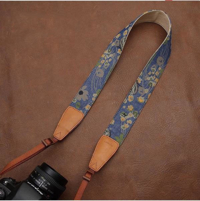 Handmade Leather Camera Strap in Brown- 7132 - icambag
