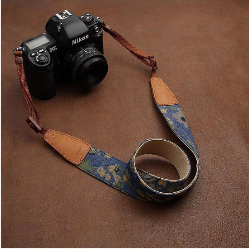 Handmade Leather Camera Strap in Brown- 7132 - icambag
