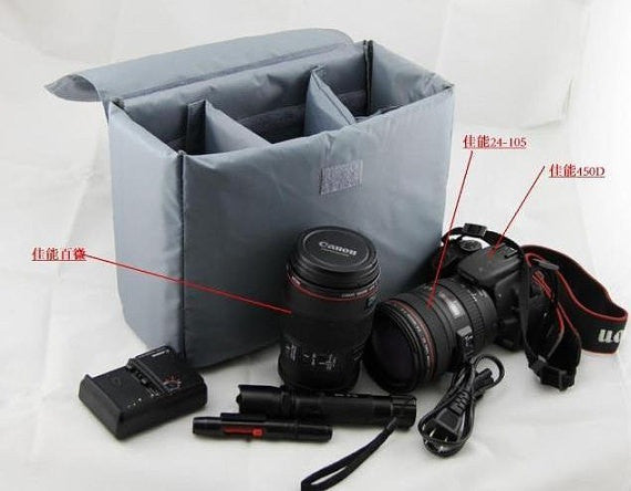 Nikon Canon Camera bag one body Two Lens B34 - icambag