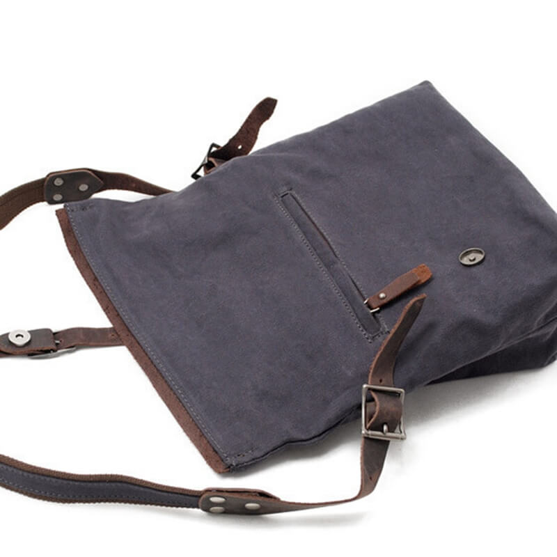 Single Shoulder Canvas Bag,Men;And Women Messenger Bag, 14'' Laptop IPAD Bag 80253 - icambag