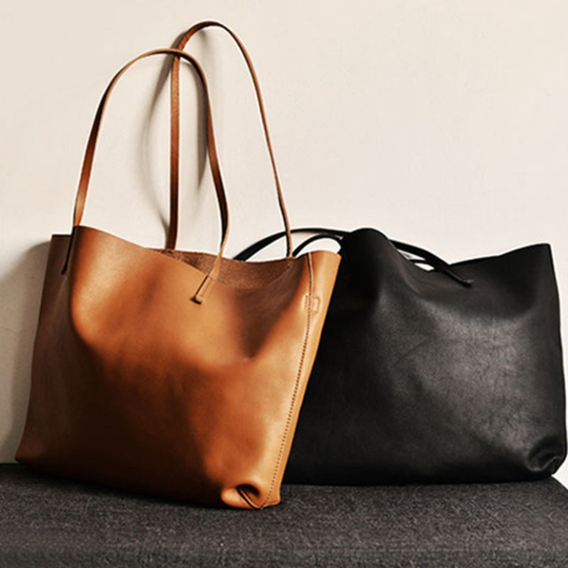 Women's leather tote bag Small tote bag Leather purse Women's tote Leather carryall Leather shopper bag Leather tote - icambag