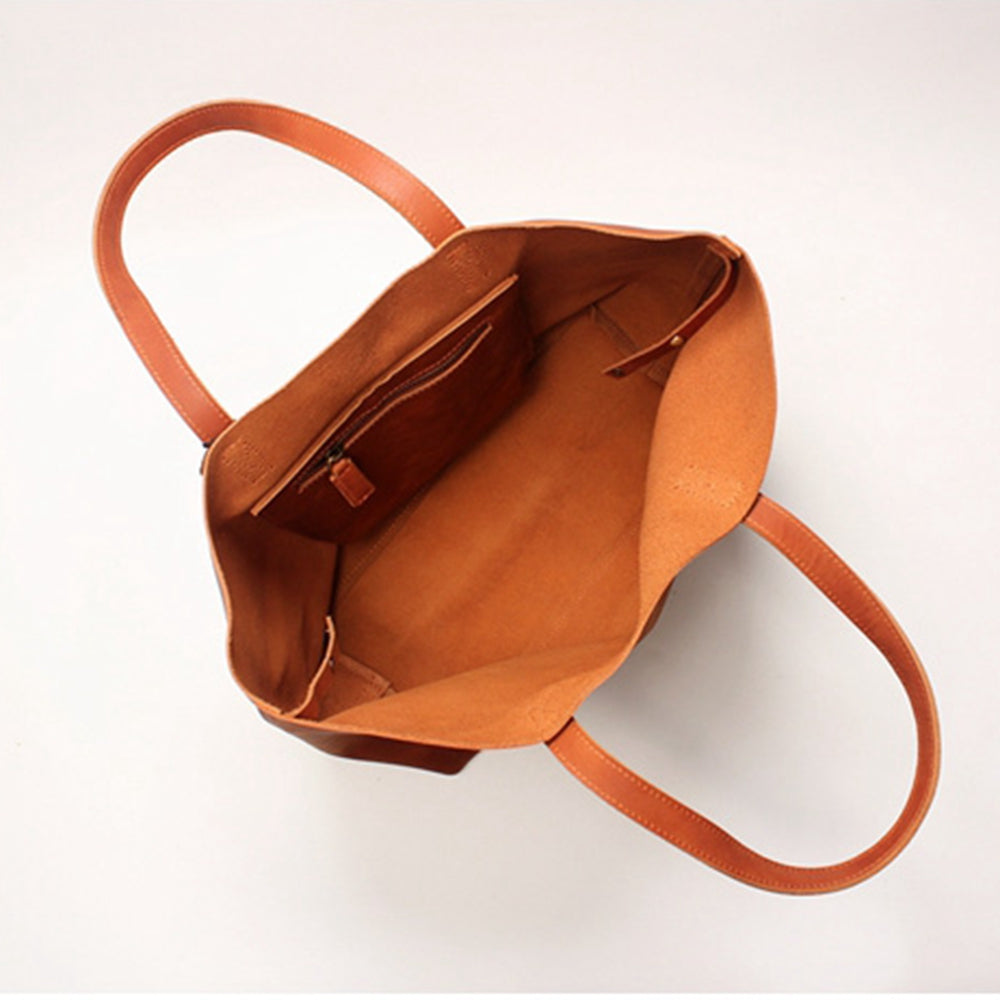 Women's leather tote bag Small tote bag Leather purse Women's tote Leather carryall Leather shopper bag Leather tote - icambag