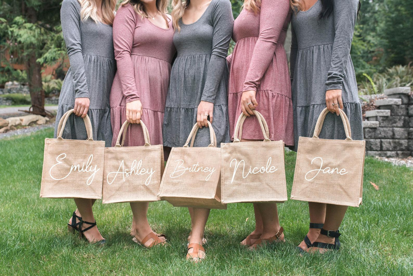 Personalized Bridesmaid Beach Bag Beach Bags Tote Gift Bags Bridesmaid Beach Bag Beach Tote Bag with Your Name - icambag