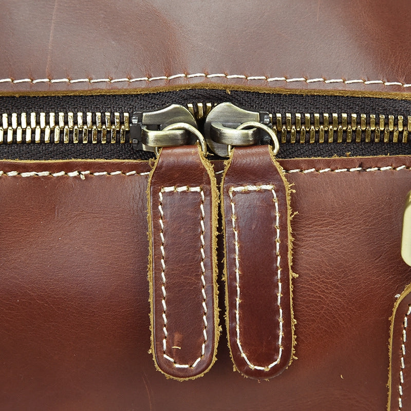 Handcrafted Vintage Mens Leather Traver Duffle Bag,Shoulder Bag For Travel - icambag