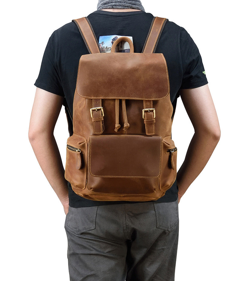 Men Leather Backpacks Father's Gift