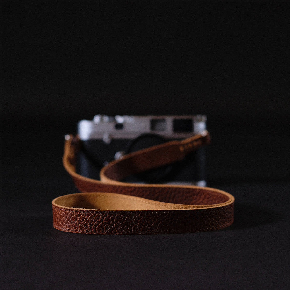 Italy Vegetable Tanning Cowhide Handmade DSLR Leather Camera Strap - LCS007／LCS008 - icambag