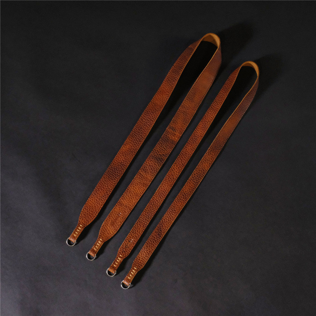 Italy Vegetable Tanning Cowhide Handmade DSLR Leather Camera Strap - LCS007／LCS008 - icambag