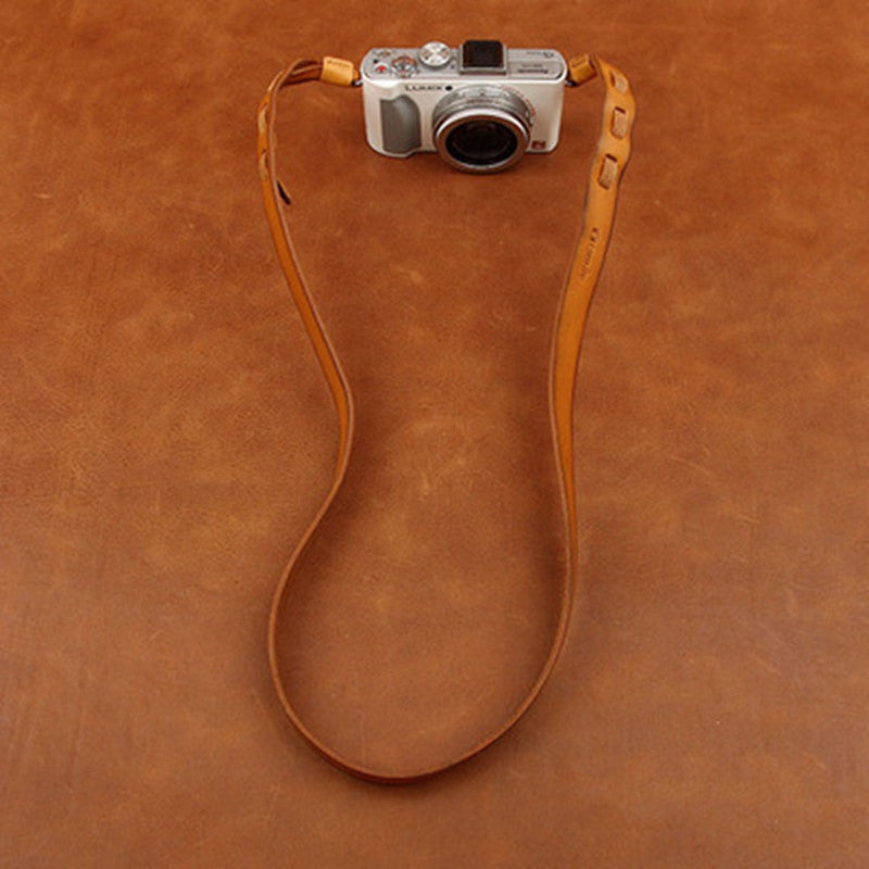 Cowhide Handmade DSLR Leather Camera Strap - CS191 - icambag