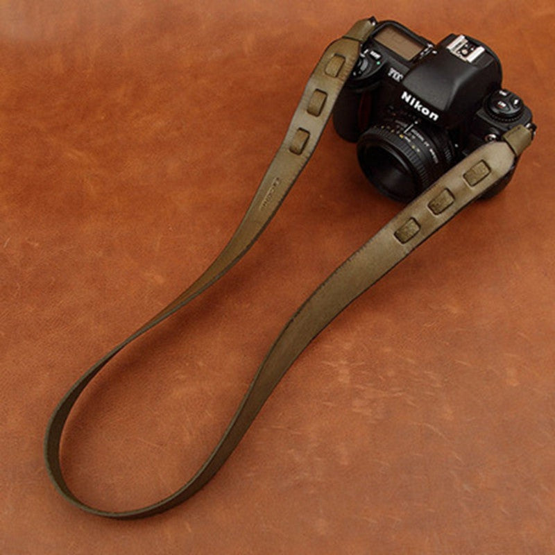 Cowhide Handmade DSLR Leather Camera Strap - CS191 - icambag