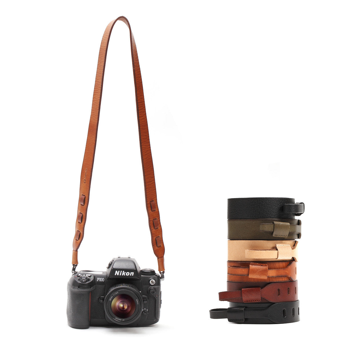Cowhide Handmade DSLR Leather Camera Strap - CS191 - icambag