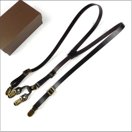 Mens Leather Suspenders,Fashion Suspenders,Birthday Gift - icambag