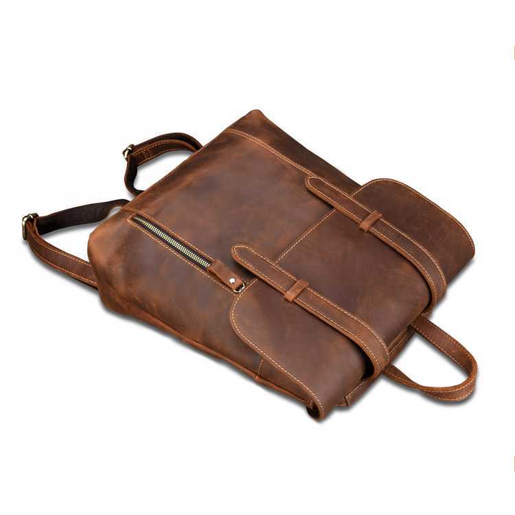 Vintage Pocket Leather Backpacks